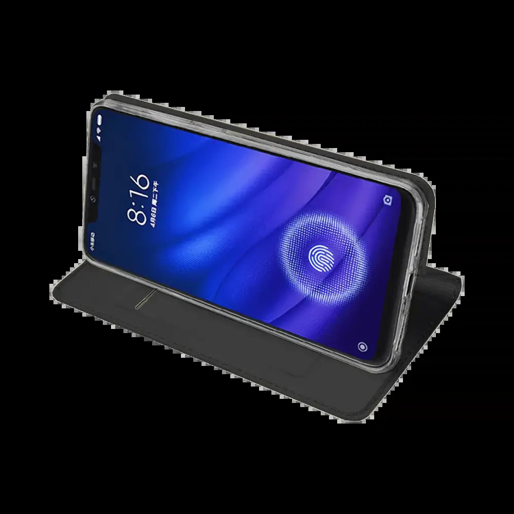 Housse folio Xiaomi Mi 8 Pro porte-carte - Dux Ducis Skin Pro Noir - Vue 4