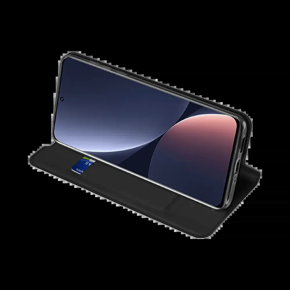 Housse folio Xiaomi 12 Pro porte-carte - Dux Ducis Skin Pro Bleu - Vue 4