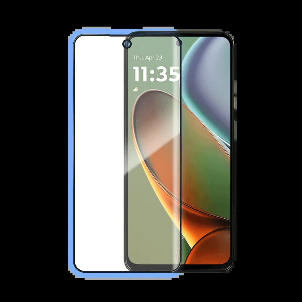 Verre trempé intégral 5D 9H – protection écran compatible Motorola Moto G15 / G15 Power – PROTECT Noir