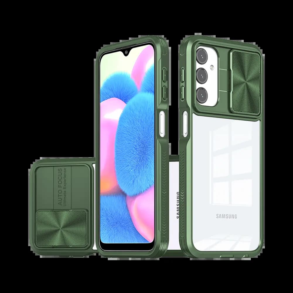 Coque avec cache caméra – Galaxy A16 5G A166/Galaxy A16 4G A165/Galaxy A17 5G – PROTECT IE027 Vert Foncé